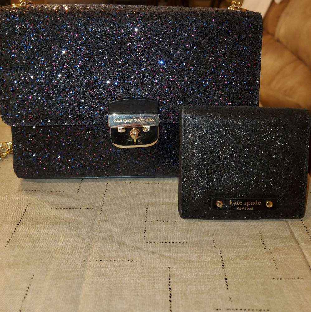 Kate spade ♠️ glitter purse